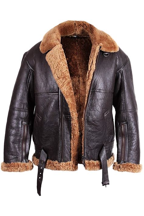 shearling aviator jacket men's